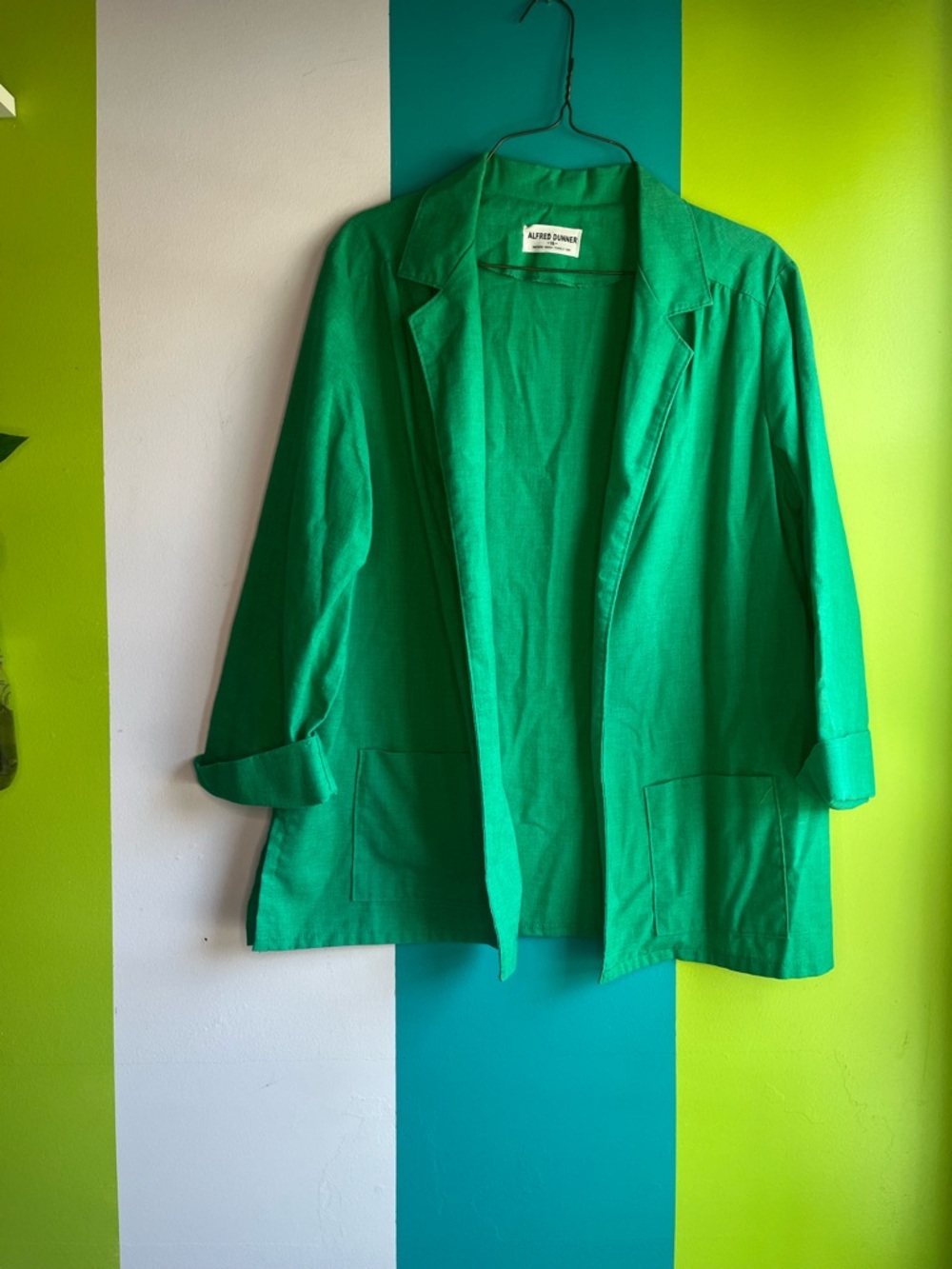 Alfred Dunner Vintage Green Blazer